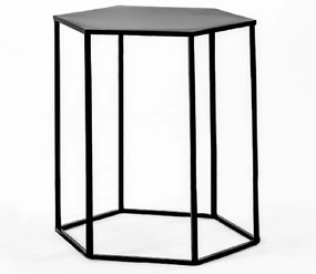 Tutumi Tutumi, Kávový - konferenčný stolík 46×46×55 cm SG1710-07, čierna, KRZ-16673