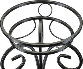 STOJAN NA KVETINÁČ SHANE 74X34 CM ČIERNA