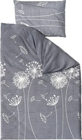 Bavlnené obliečky SOFT MEADOW sivé Rozmer obliečky: 70 x 90 cm | 140 x 200 cm