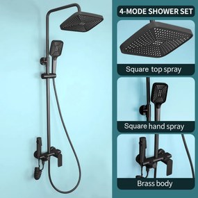 Elegantný sprchový set Klåda Čierna