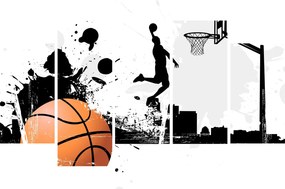 Obraz - Hráč basketbalu (150x105 cm)