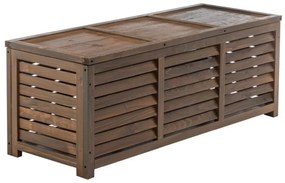 Kondela Záhradný úložný box, 121cm, hnedý, drevo, LADAM
