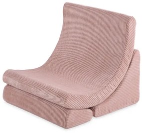 Kreslo Luna menčester ružová