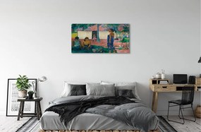 Obraz canvas African Art Village 120x60 cm