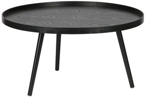Odkladací stolík mesa xl ø 78 x 39 cm čierny MUZZA