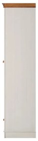 Biela šatníková skriňa z borovicového dreva 65x180 cm Anita – Støraa