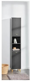Livarno home Vysoká skrinka do kúpeľne vo zvlnenom vzhľade  (100393758)