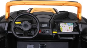 Ramiz Buggy ATV Racing pre 2 deti Zlatá + pohon 4x4 + diaľkové ovládanie + pomalý štart + MP3 LED