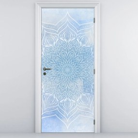 Fototapeta na dvere - Zimná mandala (95x205cm)