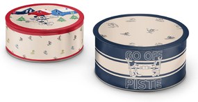 Kovové dózy na sušienky »Mickey and Friends«, 2 ks