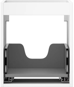 Mexen Box-A, závesná skrinka 40 cm, 1 zásuvka, biela matná, 91AX0-0400-470-1-01