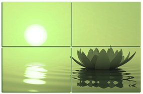 Obraz na plátne - Zen lotus 1167ZD (120x80 cm)