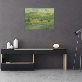 Sklenený obraz - Julian Alden Weir, Obweebetuck, reprodukcia (70x50 cm)