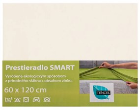 SCANquilt Detské prestieradlo/chránič SMART smotanová 60x120 cm