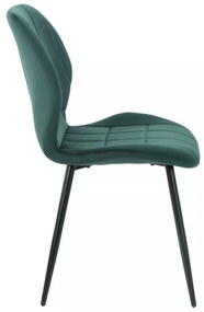 Sametová jídelní židle Jake zelená
