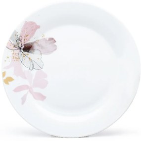 Arôme Home 18-dielna jedálenská súprava Kosatec, extra biela