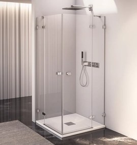 Polysan Polysan, FORTIS EDGE sprchové dvere bez profilu 1000mm, číre sklo, ľavé, FL1210L