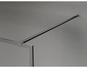 Mexen Kioto-F, sprchová zástena s rámom 90 x 202 cm, 8 mm číre sklo, grafitový profil, 800-090-104-66-00