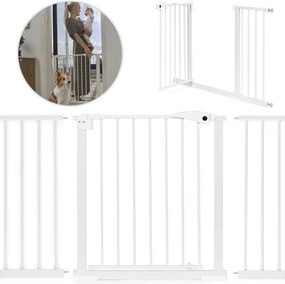 Bezpečnostná bránka pre deti a domáce zvieratá ECOTOYS 74–132 cm, kovová, bezvŕtacia