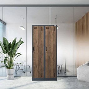 Šatníková skriňa Kacper Eco Design 80x180: antracitová/orech
