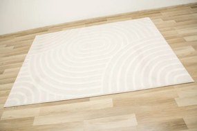 Koberec Misha E945A geo svetlosivý / krémový