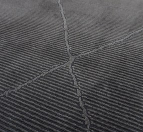 BE Koberec Zurich 1903 DARK GREY – sivý obdĺžnikový Rozmer: 160x230 cm