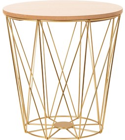 Tutumi Tutumi, set troch okrúhlych kávových stolíkov 3ks SG94-929, zlatá, KRZ-08784