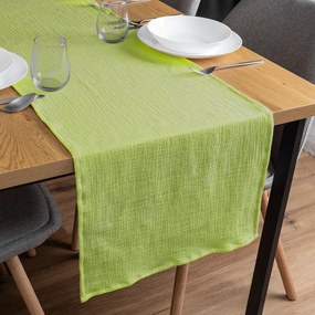 Biante Mušelínový behúň na stôl MSN-058 Svetlo pistáciový 20x120 cm