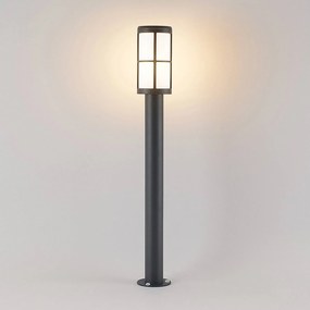 Lucande Kelini chodníková lampa, 90 cm, tmavosivá