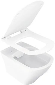 Závesné WC set RAVAK Classic bez splachovacieho kruhu biela vč. WC dosky X01731