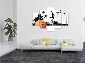 Obraz - Hráč basketbalu (150x105 cm)