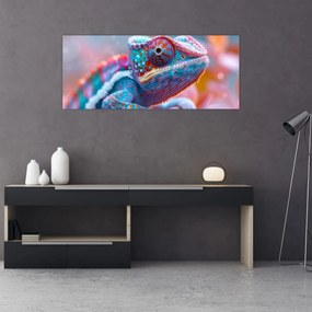 Obraz - Sfarbený chameleón (120x50 cm)
