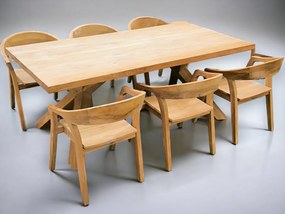 Stôl z nového TEAKU + ISABELLA set kresiel