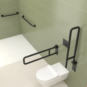 Nimco Sklopné podperné madlo 800 mm - BMSC 9080-90, čierne