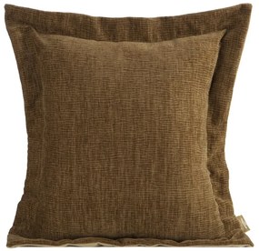 Dekorstudio Obliečka na vankúš zo ženilkovej tkaniny v hnedej farbe ELEGANT2