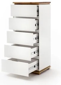 Komoda ARVI biela/dub