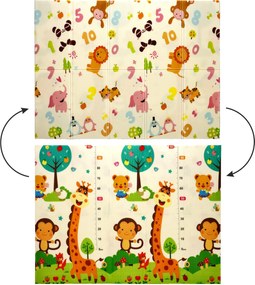 CH Detská obojstranná podložka Animals 150x200