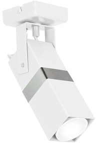 Bodové svietidlo Vidar, 1x chrómové/biele kovové tienidlo, w