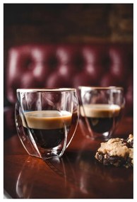 Dvojstenné hrnčeky na cappuccino v súprave 2 ks 250 ml Cristallo – Vialli Design