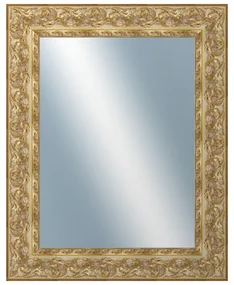 DANTIK - Zrkadlo v rámu, rozmer s rámom 80x100 cm z lišty KŘÍDLO ozdobné zlaté (2890)