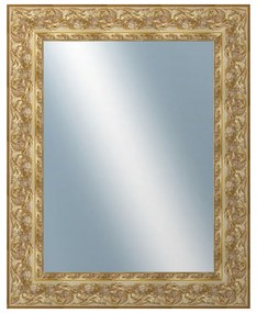 DANTIK - Zrkadlo v rámu, rozmer s rámom 80x100 cm z lišty KŘÍDLO ozdobné zlaté (2890)