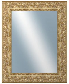 DANTIK - Zrkadlo v rámu, rozmer s rámom 80x100 cm z lišty KŘÍDLO ozdobné zlaté (2890)