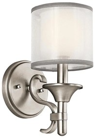 Kichler KL-LACEY1-AP - Nástenné svietidlo LACEY 1xE14/40W/230V matný chróm