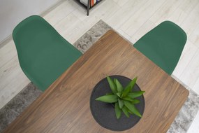 Zelená stolička YORK OSAKA s čiernymi nohami