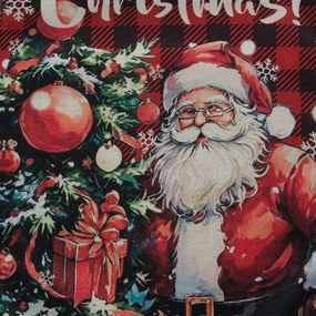 VIANOČNÝ BEHÚŇ NA STÔL SANTA CLAUS 33X183 CM VZOROVANÝ