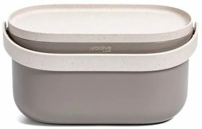 Plastia Nádoba na bioodpad bez rámčeka a vreciek, taupe s kávovou sedlinou, 4 l