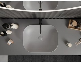 Mexen ROSA umývadlo, 50x40 cm, svetlo-šedá matná, 21095061