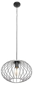 Priemyselné závesné svietidlo čierne - Margarita