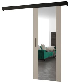 Posuvné dvere 70 cm Slavdro 2 (kašmír + čierna matná). Akcia -6%. Vlastná spoľahlivá doprava až k Vám domov. 1108740