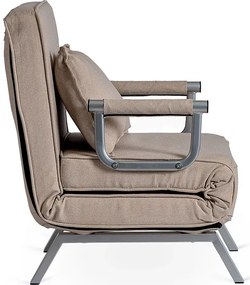 Kreslo pohovka rozkladacia PRATO bežová - vintino.sk